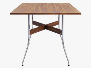 nelson swag leg rectangular dining table Model 3D
