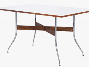 nelson swag leg rectangular dining table Model 3D