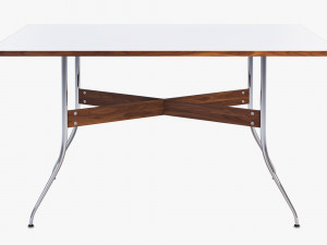 nelson swag leg rectangular dining table Model 3D