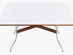 nelson swag leg rectangular dining table Model 3D