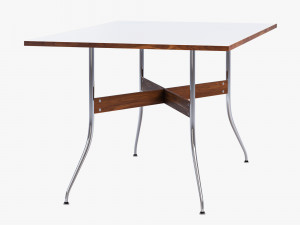 nelson swag leg rectangular dining table Model 3D