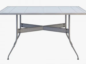 nelson swag leg rectangular dining table 3D Model