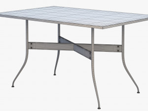 nelson swag leg rectangular dining table Model 3D