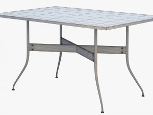 nelson swag leg rectangular dining table 3D Model