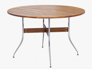 nelson swag leg round dining table Modello 3D