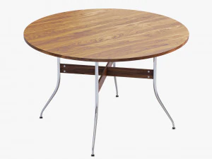nelson swag leg round dining table 3D Model