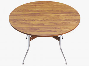 nelson swag leg round dining table Modello 3D