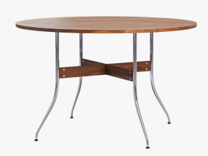 nelson swag leg round dining table Modello 3D