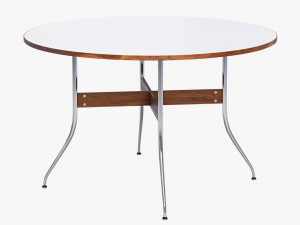 nelson swag leg round dining table Modello 3D