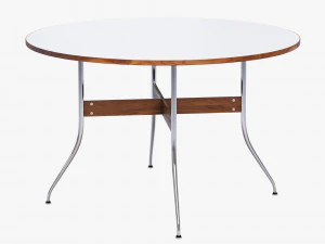 nelson swag leg round dining table 3D Model