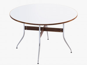 nelson swag leg round dining table Modello 3D