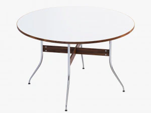 nelson swag leg round dining table 3D Model