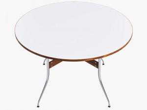nelson swag leg round dining table Modello 3D
