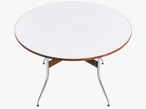 nelson swag leg round dining table 3D Model