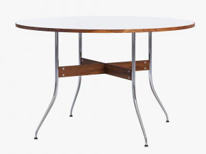 nelson swag leg round dining table 3D Model