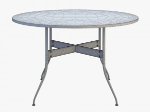 nelson swag leg round dining table 3D Model