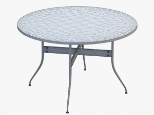 nelson swag leg round dining table 3D Model
