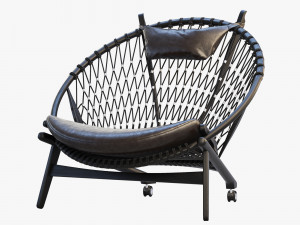 pp130 circle chair 3 options 3D 모델