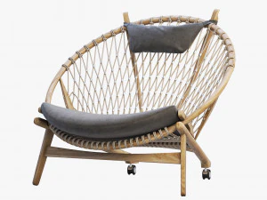 pp130 circle chair 3 options 3D Model