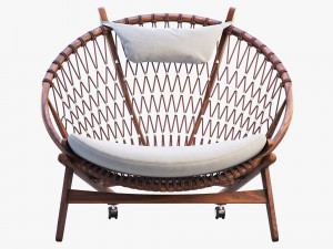 pp130 circle chair 3 options 3D 모델