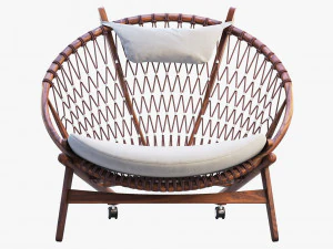 pp130 circle chair 3 options 3D Model