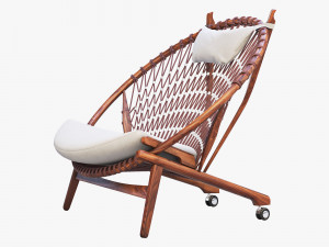 pp130 circle chair 3 options 3D 모델