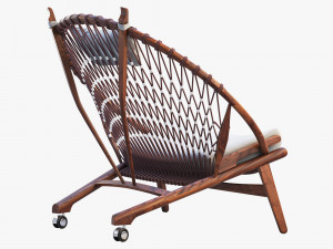 pp130 circle chair 3 options 3D 모델