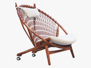 pp130 circle chair 3 options 3D 모델