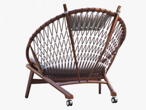 pp130 circle chair 3 options 3D 모델