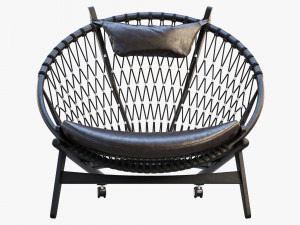 pp130 circle chair 3 options 3D 모델