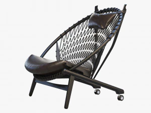 pp130 circle chair 3 options 3D Model