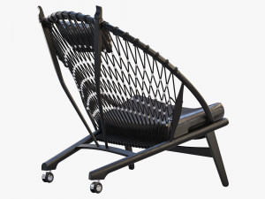 pp130 circle chair 3 options 3D 모델