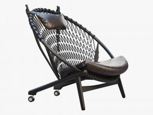 pp130 circle chair 3 options 3D 모델