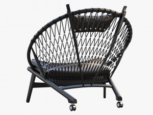 pp130 circle chair 3 options 3D 모델