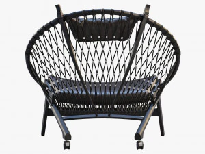 pp130 circle chair 3 options 3D Model