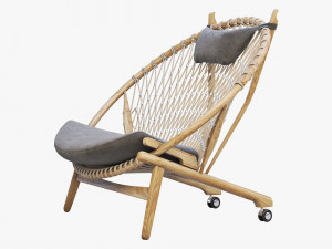pp130 circle chair 3 options 3D 모델
