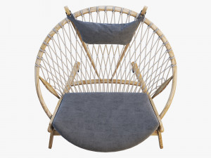 pp130 circle chair 3 options 3D 모델