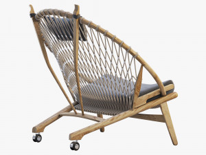 pp130 circle chair 3 options 3D 모델