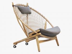 pp130 circle chair 3 options 3D 모델