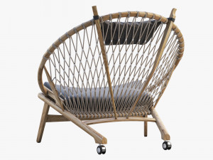 pp130 circle chair 3 options 3D 모델