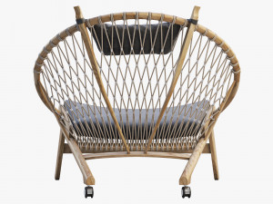 pp130 circle chair 3 options 3D 모델