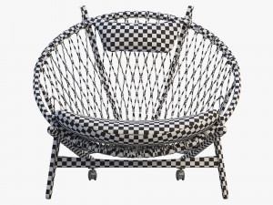 pp130 circle chair 3 options 3D 모델