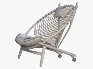 pp130 circle chair 3 options 3D 모델