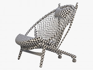 pp130 circle chair 3 options 3D 모델