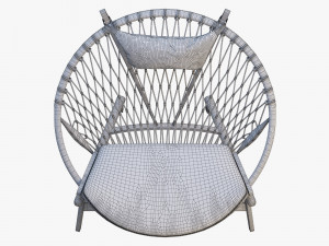 pp130 circle chair 3 options 3D 모델