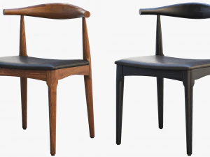 ch20 elbow chair 2 options 3D Model