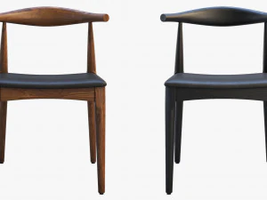 ch20 elbow chair 2 options 3D Model