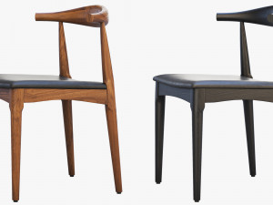 ch20 elbow chair 2 options 3D 模型