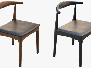 ch20 elbow chair 2 options 3D Model