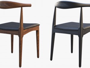 ch20 elbow chair 2 options 3D 模型